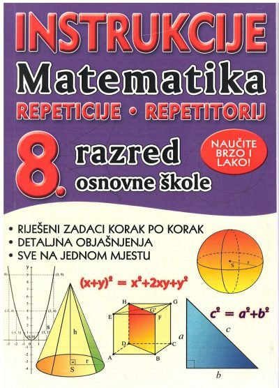 Instrukcije iz matematike za 8. r. os. škole