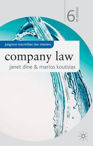 Company Law - Janet Dine, Marios Koutsias