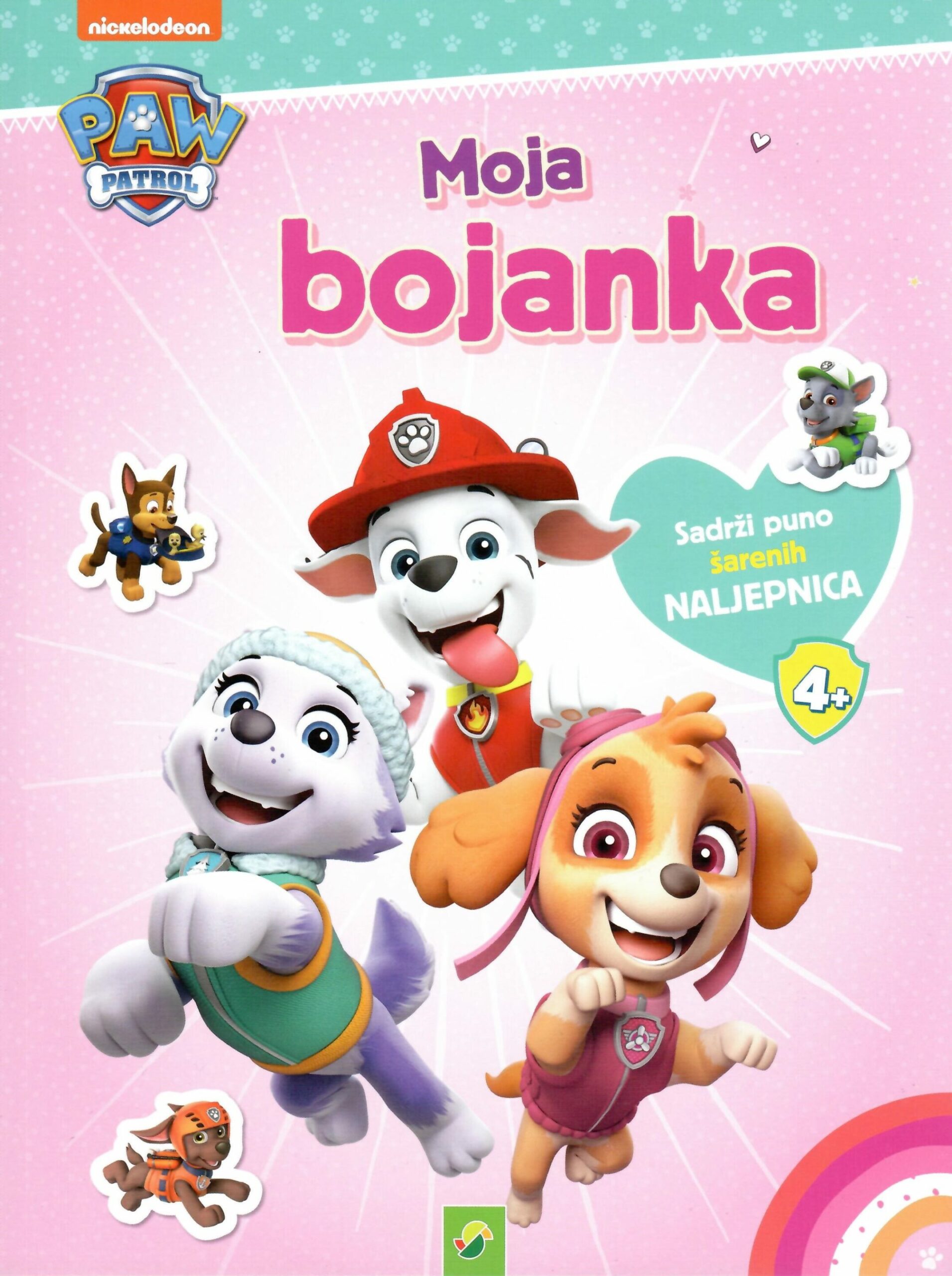 Paw Patrol - moja bojanka roza